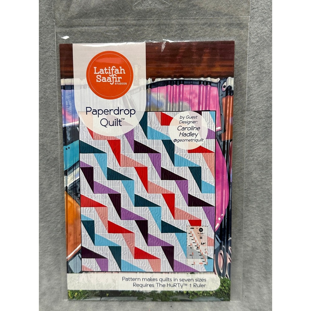 Paperdrop Quilt Pattern Latifah Saafir Studios Caroline Hadley LSS-00028 New